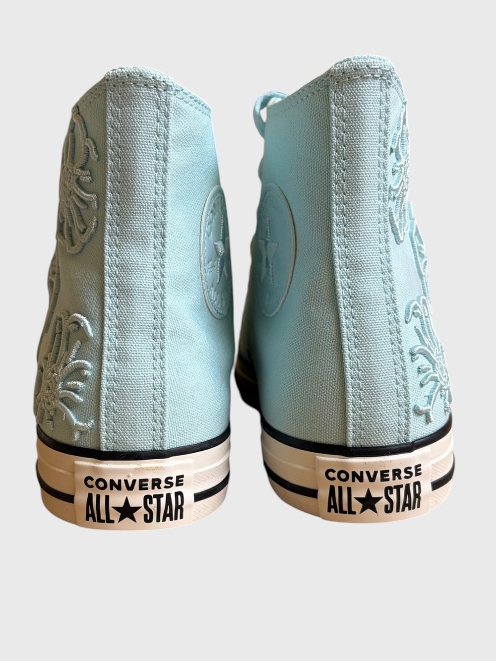 NWB Converse CTAS Hi Floral Sneakers Women's Size 9 Rained Out Blue Pastelcore - Picture 12 of 16